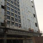 Mast climber installation at Lusail Commercial Boulevard